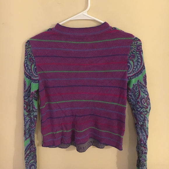 free people dual pattern sweater - Picture 4 of 4
